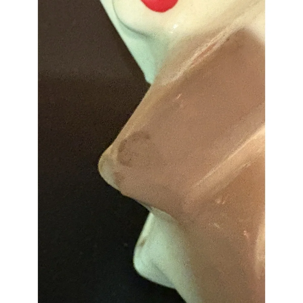 1940'S McCOY POTTERY CLOWN-WALL POCKET -WALL VASE, VERY RARE LADY CLOWN JESTER - Picture 9 of 9
